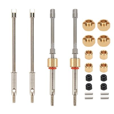 RCAWD SCX24 Lengthen CVD Drive Shaft Set +4mm for Axial 1/24 SCX24 Driveshaft Upgrade Parts