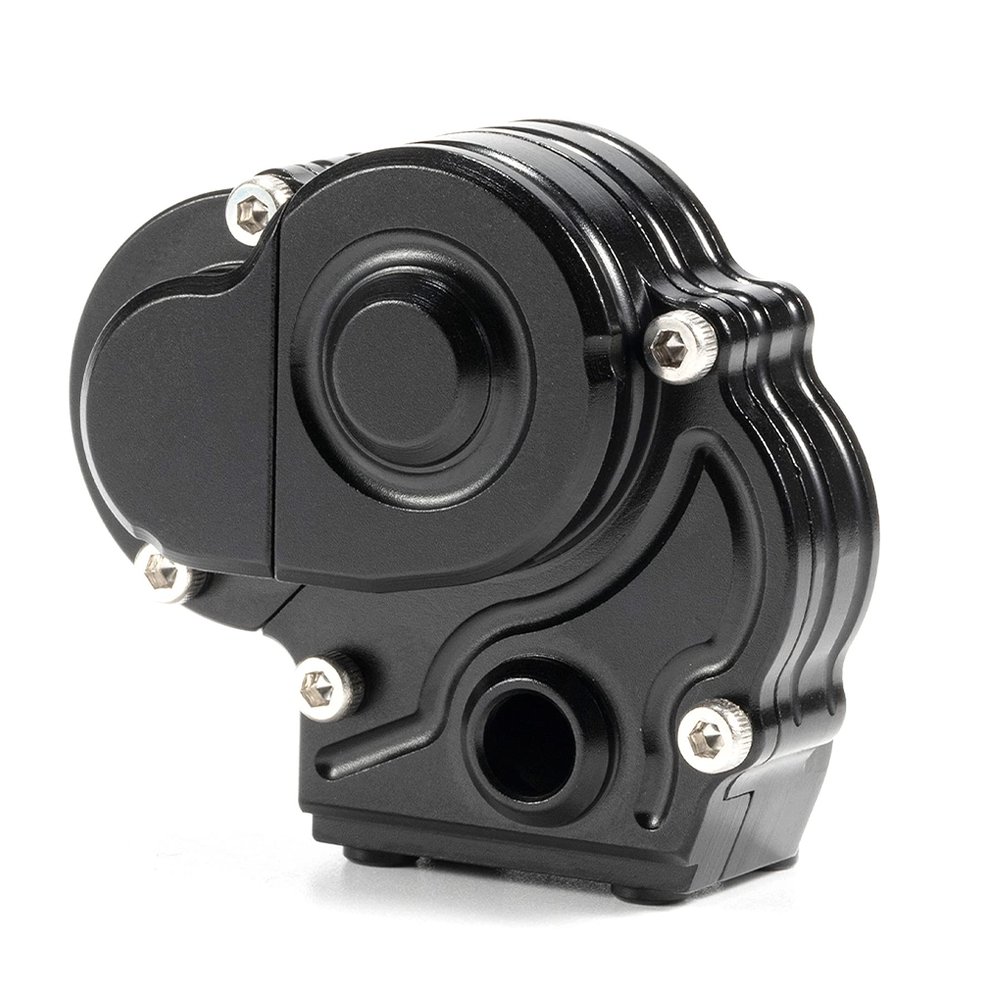 RC Car Gearbox for Axial RC Crawler 1/18 UTB18 Capra Unlimited Trail Buggy RTR Upgrade Part Transmission Case (Black Gearbox)
