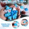 Jerify 50 Pcs Mini Rubber Ducks Snowflake Themed Rubber Ducks Wintertoys Bulk Holiday Bath Ducky Favors Bathtub Pool Toys Birthday Christmas Party Goodie Bag Fillers Gift view 2