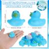 Jerify 50 Pcs Mini Rubber Ducks Snowflake Themed Rubber Ducks Wintertoys Bulk Holiday Bath Ducky Favors Bathtub Pool Toys Birthday Christmas Party Goodie Bag Fillers Gift view 3