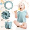 Foaincore 6 Pcs Pullover Baby Bibs Cotton Terry Toddler Absorbent Infant for Feeding and Drooling Towel Bib (Fresh Color) view 3