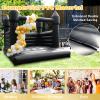 Black Inflatable Bounce House for Outdoor Halloween Decoration Party Backyard Wedding, PVC Halloween Inflatable Bounce House Castle for Kids with Blower(13FT*11.5FT*10FT) view 4