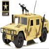 Lollipop United States Army Friction Powered Military Humvee Toy, 1:16 Scale Model Armored Car, Utility Vehicle w/Lights/Sounds view 1