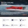 QIYHBVR Ready to Run, Remote Control Speed Boat F1 Electric RC Boat Top Speed 45KM/H Brushless Motor Excellent for Hobbies Player Adult Boys Age 14+ view 4