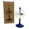 16cm high Solar Radiometer | 4 Blades Rotating Glass Windmill Crookes Solar Radiometer |Measures Radiant Flux of Electromagnetic Radiation | Desk Ornament | Weather Station | Light Mill view 2