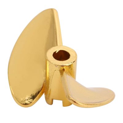 Ejoyous RC Boat Propeller, Aluminium Alloy 2 Blades Propeller RC Marine Prop Boat Accessories Fit for FeiLun FT016 FT007 FT012 FT009 FT011 FT010 FT016 (Yellow Y)