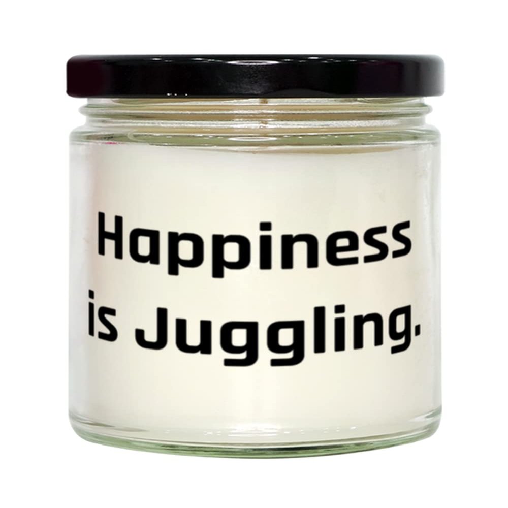 Inappropriate Juggling Candle, Happiness is Juggling, Joke Gifts for Friends, Holiday Gifts, Juggling equipment, Juggling balls, Juggling clubs, Juggling scarves, Juggling rings