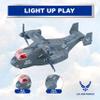 Lollipop United States Air Force Military Helicopter, V-22 Osprey Airplane, 1:72 Scale Aircraft Carrier Model, Battle/Rescue Helicopter Toy w/Sounds, 3+ view 3