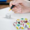 NAKIMO 100 PCS Blank White Dice 16MM Acrylic Dice Blank White Cubes with Smoothed Surface Six Sided Dice for Board Games, DIY view 3
