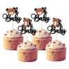 Gyufise 24 Pcs Bear OH Cupcake Toppers Jungle Animals Themed Baby Shower Decorations & Supplies view 1