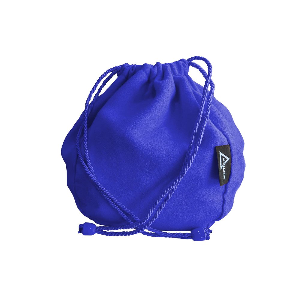 BCW Spectrum Dice Bag - Blue | Holds Over 350 Dice | Durable Faux-Suede Drawstring Bag for D&D, Pathfinder, MTG | Perfect Dice Storage & Transport Solution | RPG & Tabletop Gaming Accessories