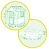 Smoby Playhouse Square House view 3
