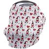 Baby Nursing Cover Carseat Canopy Valentines Sweet Gnome Romantic Love Breathable Privacy Breastfeeding Scarf Hearts and Dwarfs Multi Use Car Seat Covers for Boys or Girls view 1