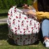Baby Nursing Cover Carseat Canopy Valentines Sweet Gnome Romantic Love Breathable Privacy Breastfeeding Scarf Hearts and Dwarfs Multi Use Car Seat Covers for Boys or Girls view 4