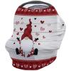 Baby Nursing Cover Carseat Canopy Valentine Sweet Gnome Red Love Breathable Privacy Breastfeeding Scarf Romantic Heart Buffalo Check Multi Use Car Seat Covers for Boys or Girls view 1