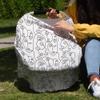 Baby Nursing Cover Carseat Canopy Abstract Black Line Face Breathable Privacy Breastfeeding Scarf Modern Aesthetic Continuous Faces Multi Use Car Seat Covers for Boys or Girls view 4