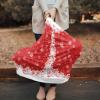 Baby Nursing Cover Carseat Canopy Winter Christmas Snowflakes on Red Breathable Privacy Breastfeeding Scarf White Snow Multi Use Car Seat Covers for Boys or Girls view 2