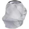 Baby Nursing Cover Carseat Canopy Abstract Marble Texture Breathable Privacy Breastfeeding Scarf Grey Sliver Agate Stone Multi Use Car Seat Covers for Boys or Girls view 1