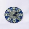 Hamsa Dreidel on Antique Silver Oxide Metal in Blue and Green view 1