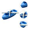 SAFIGLE 35sets Miniature Canoe Model Oars Micro Landscape Decor Tabletop Mini Boat Decor for Homes for Dollhouse Fairy Garden Decoration view 2
