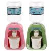 TOYANDONA 2Pcs Lovely Mini Water Dispenser for Kids Cartoon Drinking Water Fountains Miniature Life Play Scene Model Doll House Accessories (Random Pattern) view 1