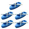 SAFIGLE 5 Sets Mini Boat and Paddles Decor, Resin and Wood Nautical Miniatures for Dollhouse, Garden, Home, Holiday, and Party Decorations, Assorted Colors, 2.36x0.78x0.39 Inches view 1