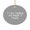 I Like Juggling and Maybe 3 People. Juggling Circle Ornament, Epic Juggling Gifts, for Friends view 1