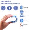 2PCS Baby Remote Control Toy, Soft Silicone Baby Remote Control Shape Teethers Toys for Babies 3 6 12 18 Month(Black + Blue) view 2