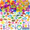 100PCS Prefilled Easter Eggs with Toys for Hunt, Party Favor Supplies Kids, Basket Stuffers, Filled Bulk School Activities, Classroom Prizes view 1