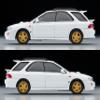 TOMYTEC Tomica Limited Vintage Neo 1/64 LV-N281a Subaru Impreza Pure Sport Wagon WRX STi Version V White 98 Finished Product view 3