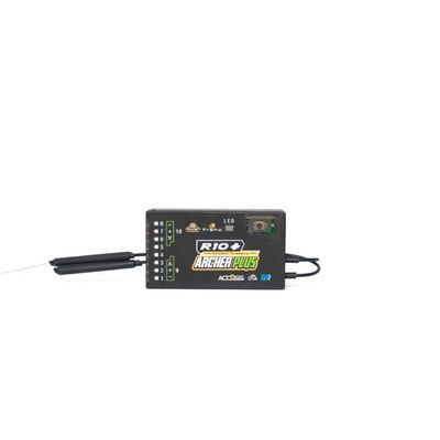 FrSky Archer Plus R10+ Receiver  10 Configurable Ports Dual Detachable Antennas Access & D16 Compatible Enhanced Anti-RF Interference Black Box & Telemetry SBUS/FBUS Support