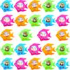 Cotiny 24 Pieces Fish Ring Toss Games Handheld Water Fish Colorful Arcade Retro Pocket Toys for Kids Retro Game Party Favors Game Prizes Travel Pastime view 1