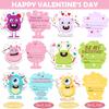 WOONOO 36 Pack Valentines Day Cards for kids With Bubble Wands, Cute Kids Valentines Cards for Classroom School Exchange Gifts, Fun Valentines Gifts for Kids Party Favors Game Prizes view 4