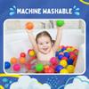 Playz Soft Plastic Mini Ball Pit Balls 200 Count - w/ 8 Vibrant Colors - Crush Proof, No Sharp Edges, Non Toxic, Phthalate & BPA Free for Baby Toddler Ball Pit, Play Tents & Tunnels Indoor & Outdoor view 3