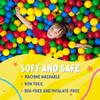 Playz Soft Plastic Mini Ball Pit Balls 200 Count - w/ 8 Vibrant Colors - Crush Proof, No Sharp Edges, Non Toxic, Phthalate & BPA Free for Baby Toddler Ball Pit, Play Tents & Tunnels Indoor & Outdoor view 4