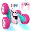 Hamdol Pink Remote Control Car for Girls, 360 Flipping Stunt Car with LED Headlights, Rechargeable 4WD Electric Toy Vehicle, Princess Gift for 6 7 8 9 10 11 Year Old Girls, Birthday & Christmas Toy view 1