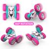 Hamdol Pink Remote Control Car for Girls, 360 Flipping Stunt Car with LED Headlights, Rechargeable 4WD Electric Toy Vehicle, Princess Gift for 6 7 8 9 10 11 Year Old Girls, Birthday & Christmas Toy view 3