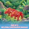 Forest & Twelfth Inflatable Triceratops Dinosaur, 2 Feet Tall, Ideal Decoration for Pool Party, Birthday Parties, Home, Fun Educational Toy, Pack of 2 (Triceratops) view 2
