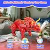 Forest & Twelfth Inflatable Triceratops Dinosaur, 2 Feet Tall, Ideal Decoration for Pool Party, Birthday Parties, Home, Fun Educational Toy, Pack of 2 (Triceratops) view 3