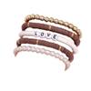 Magik 5-10 Pc Set Bohemian Colorful Clay Beaded Stackable Handmade Polymer Bracelet (#12 Brick, 2 Set(10Pcs)) view 2