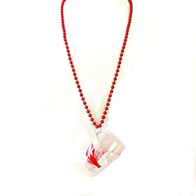 YSPPF Crawfish Mardi Gras Bead Necklace Lobster Shot Glass Beads Necklace Decorations(12 Pcs)