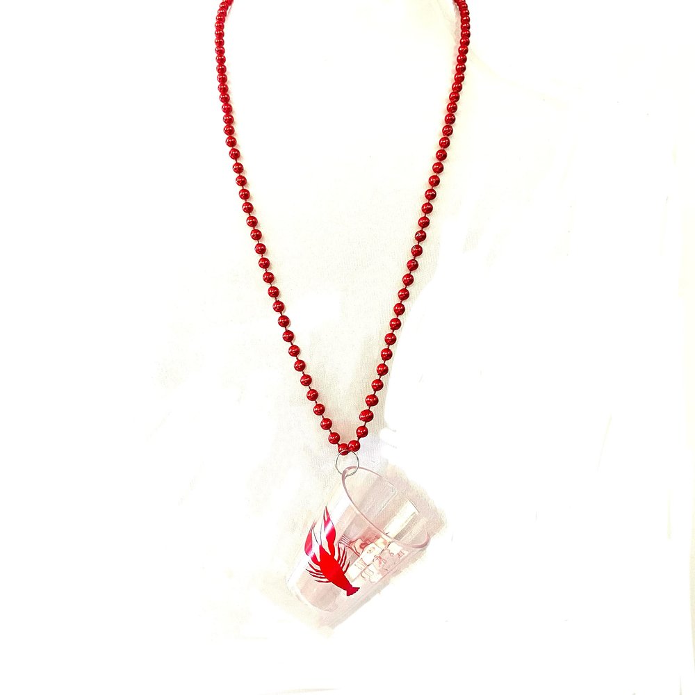 YSPPF Crawfish Mardi Gras Bead Necklace Lobster Shot Glass Beads Necklace Decorations(12 Pcs)