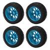 RC Car Wheel Tires,4Pcs RC 12mm Rubber Tyre 1/10 On Road Racing Car Tires Upgrade Accessories Model car accessories Toys and Games (blue) view 3