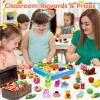 Moosia 90 Pack Animal Pencil Erasers for Kids, 3D Mini Puzzle Take Apart Erasers, Desk Pets & Treasure Box Toys, Bulk Party Favors, Classroom Prizes, School Supplies, Gift for Boys & Girls view 3