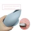 6-Piece Baby Feeding Set Silicone Suction Cups Baby Bibs Silicone Bowl Silicone Spoon and Fork Silicone Cup with Straw Baby Tableware Set (Grey Blue) view 3