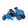 Smoby - Farmer XL Blue Tractor + Trailer - Child Pedal Tractor - Adjustable Seat - Steering Wheel with Horn - Open Hood - 710129 view 2