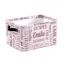 ZAACUSTOM Personalized Toy Box Storage Bins for Boys Girls with Name, Kids Custom Storage Basket Cubes Organizer with Handles, Shelf Closet Storage Baskets Bin Customized Gift, 1 Pack view 1