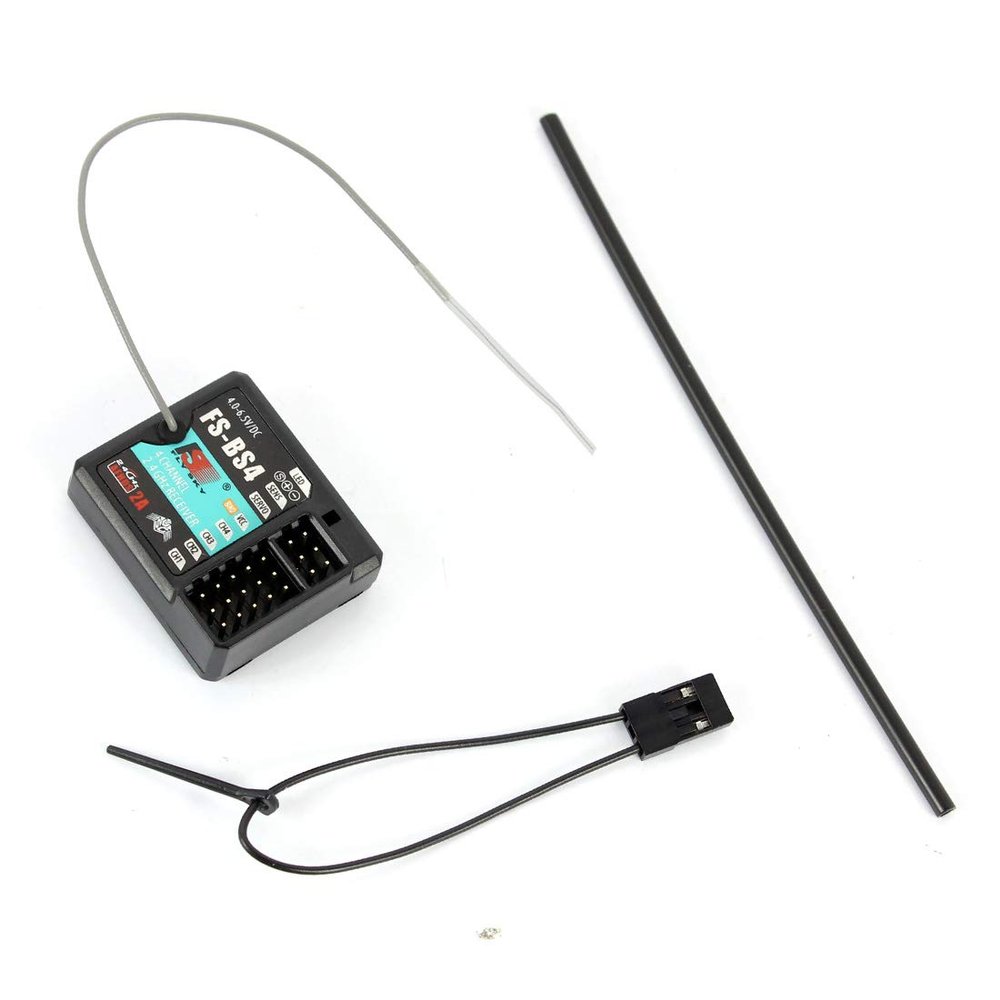FEICHAO Flysky FS-BS3 FS-BS4 FS-BS6 Receiver with Gyro Stabilization System Compatible with Flysky Remote Control Spare Parts (FS-BS4)