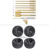 1/10 RC Truck Tires and Wheels Pre-Glued & RC Allen Wrench Drill Bits for 1/10 Traxxas Rustler Stampede Redcat Volcano Blackout view 1