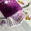 TIRLANO 78 Tarot Cards with Guide Book - Tarot Deck Gift Set with Tarot Cloth, Chakra Stones & Tarot Bag, Purple Tarot Cards Fortune Telling Game Craft Cardboard for Beginners and Expert Readers view 3